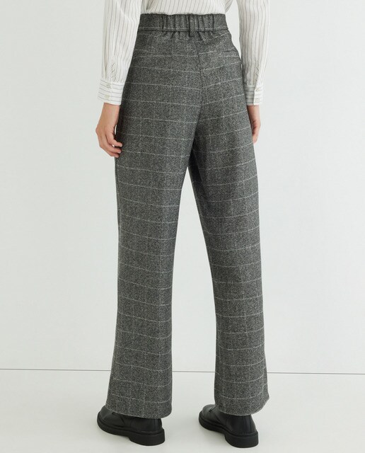 Pantalón de mujer franela pinzas