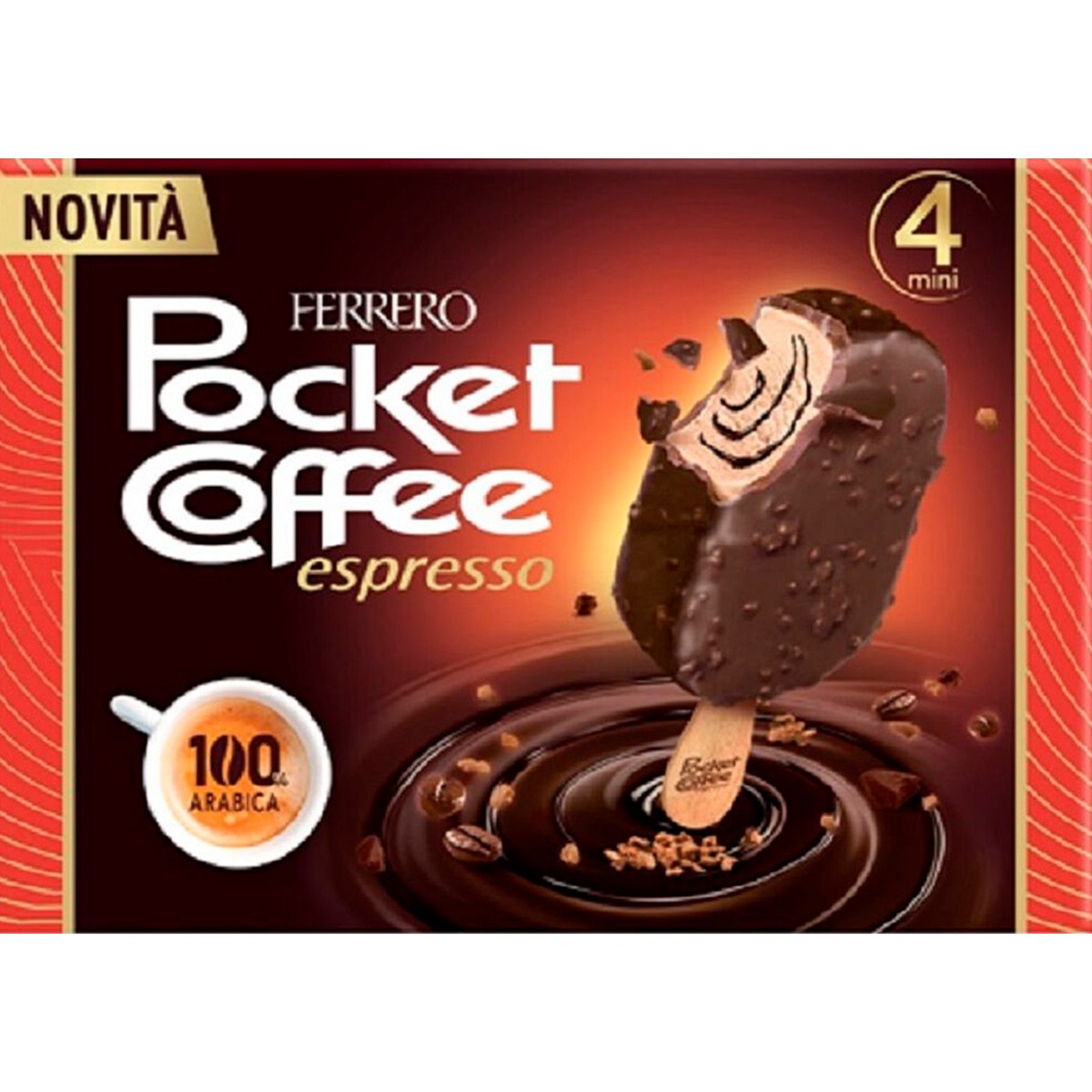Gelado Pack 4 unidades embalagem 200 ml · Pocket Coffee · Supermercado