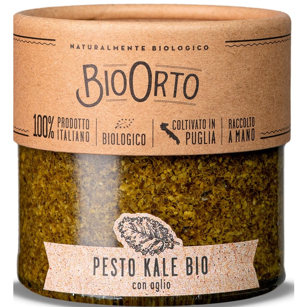 Pesto de Couve Kale com Alho Bio embalagem 180 g