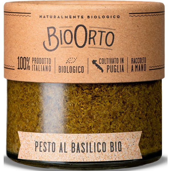 Pesto de Mangericão Bio embalagem 180 g