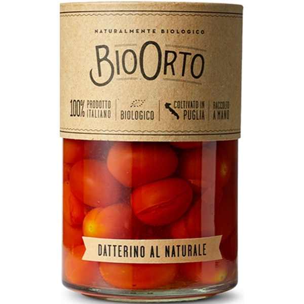 Tomate Datterino ao Natural Bio embalagem 360 g