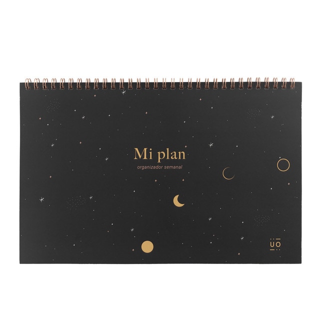 Organizador semanal UO Luna. Negro