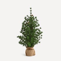 Sapin de table avec pommes de pin Noël El Corte Inglés