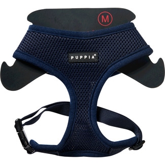 Puppia Peitoral Soft Tamanho M cor Azul Mar embalagem 1 unidade