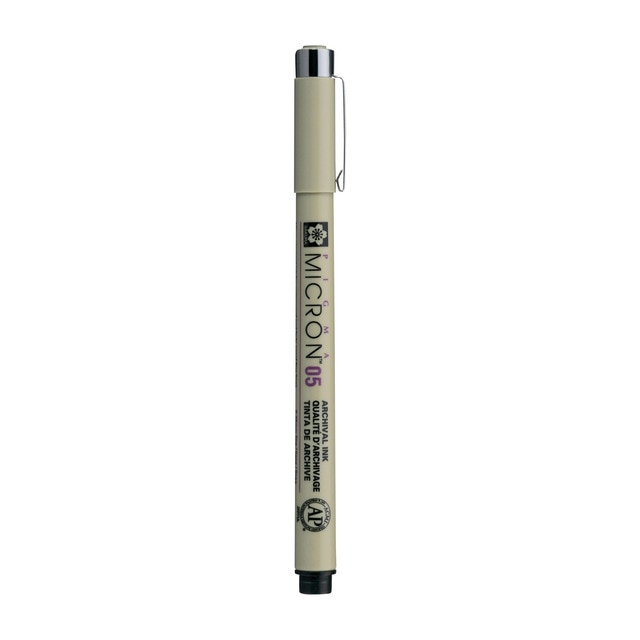 Rotulador puntafina pigma micrón negro 05 Sakura multicolor.