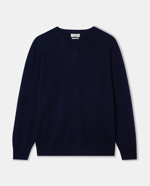 Jersey de hombre en liso cuello pico tallas grandes