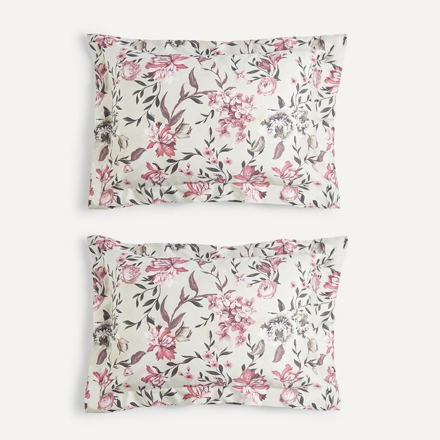 Juego de 2 fundas de almohada algodón Flower Fenix Roberto Cavalli