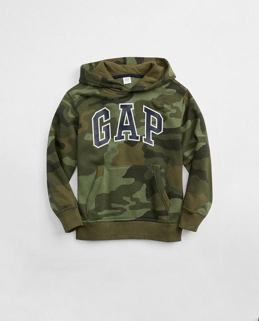 Sudadera de camuflaje para niño con logo