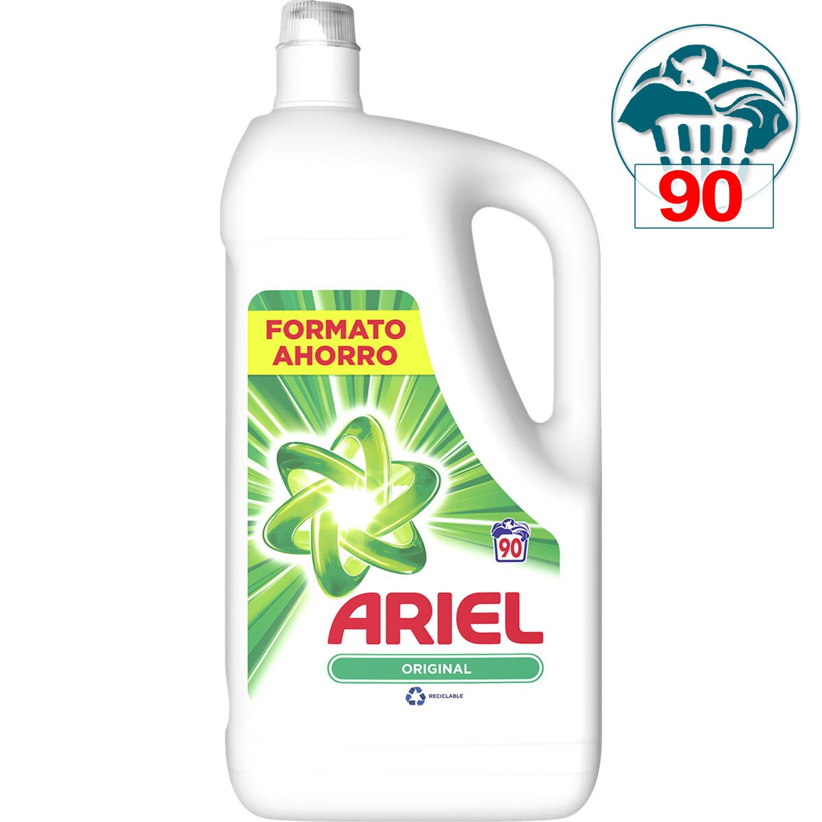 Original washing machine liquid detergent bottle 90 dose · ARIEL