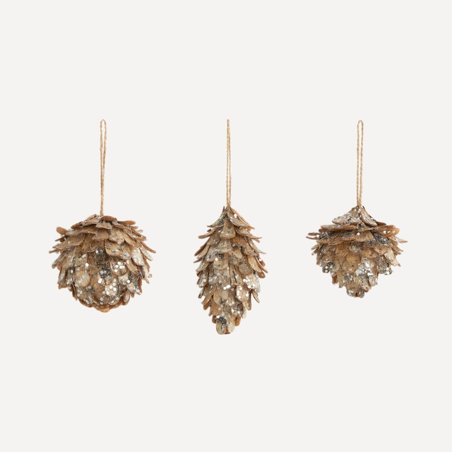 Colgante Piña tejas Glitter Modelos Surtidos Navidad El Corte Inglés