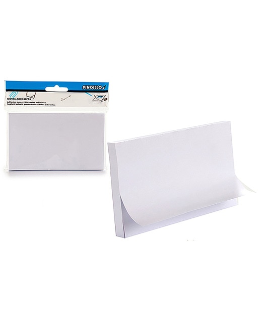 Pack 12 BLOCK NOTAS ADHESIVAS GRANDE BLANCO 76X127MM