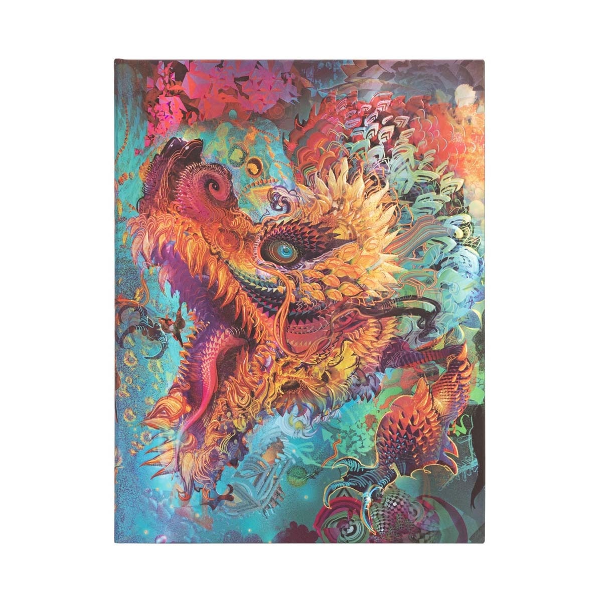 Libreta Ultra Rayado Horizontal Cierre con Banda Elástica Dragón Cromático Paperblanks Multicolor