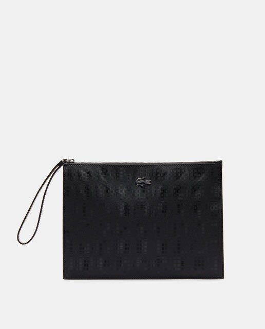 Black clutch with zip