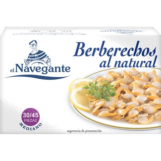 NAVEGANTE Herzmuscheln im eigenen Saft, 35-45 Stück Dose 63 g netto Abtropfgewicht