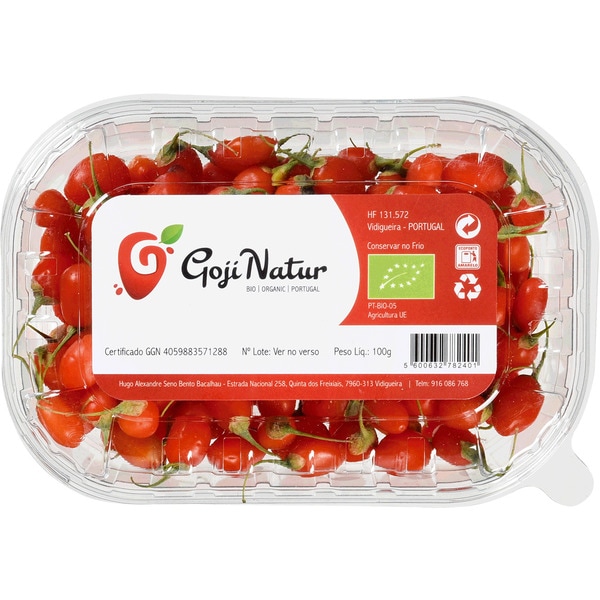 Bagas Goji Desidratadas embalagem 125 g