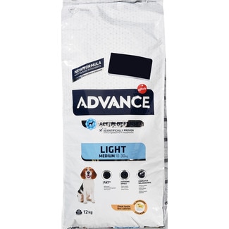 Advance Ração para Cão Médio Light com Frango e Arroz embalagem 12 kg