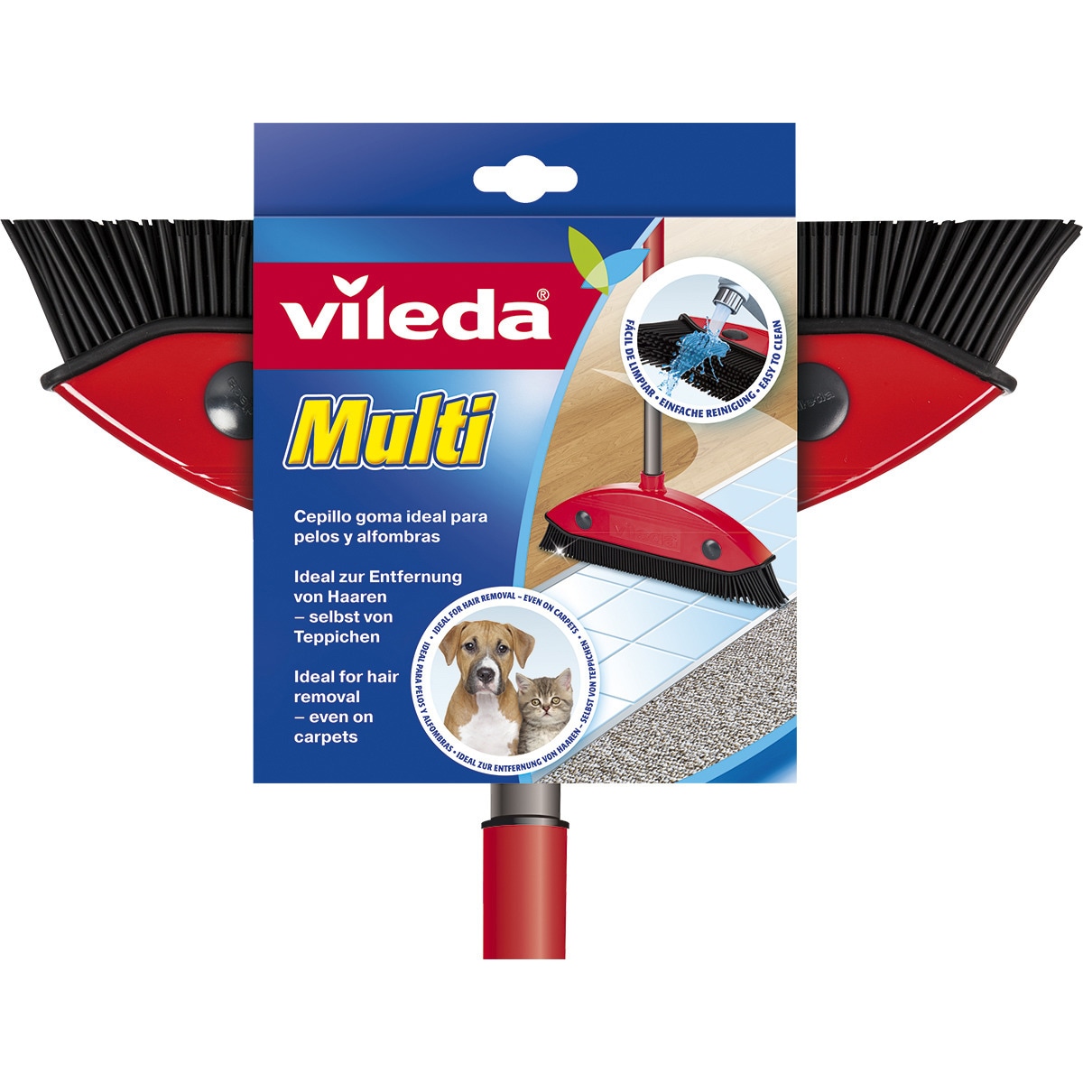 Comprar Multi cepillo de goma con palo ideal para pelos y alfombras