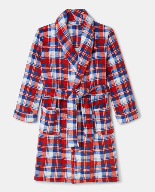 Boys' twotone checked dressing gown · Children's fashion · El Corte Inglés