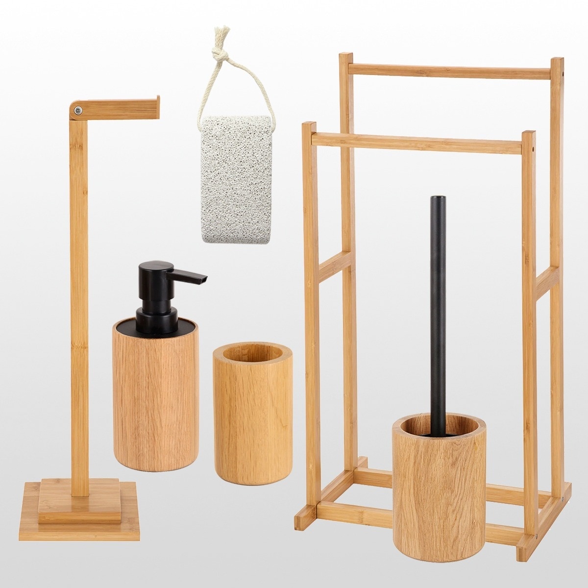 Coleção de Acessórios de Casa de Banho em Materiais Naturais 2