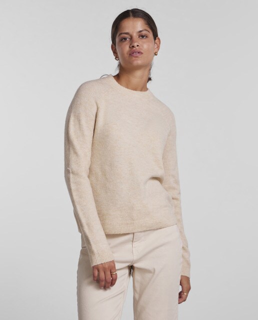 Pull femme à col rond