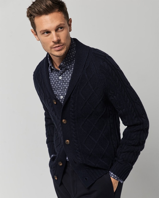 Chaqueta de hombre lana estructura