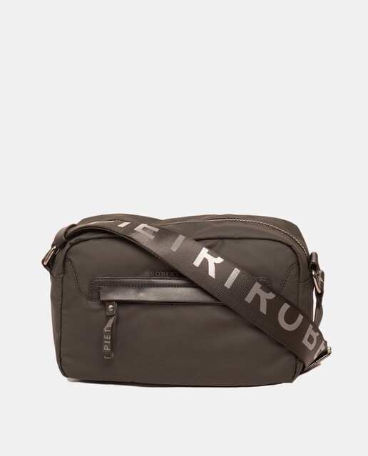 Black messenger bag with an adjustable strap · Women's fashion · El