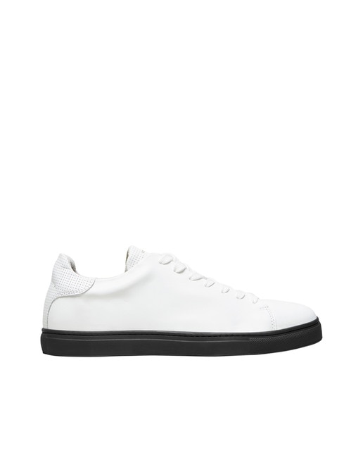 Zapatillas de hombre Selected piel blanco