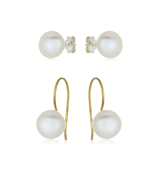 Set de 2 pares de pendientes