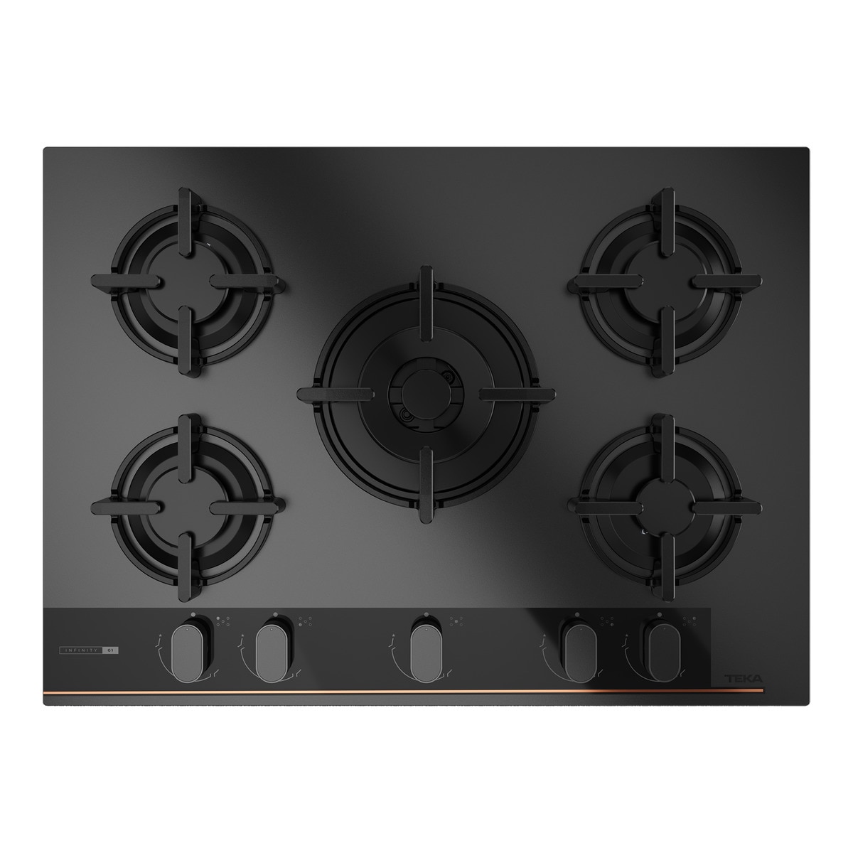 Teka – Placa gas Teka 5 zonas de cocción – GBC 75-G1 BM.