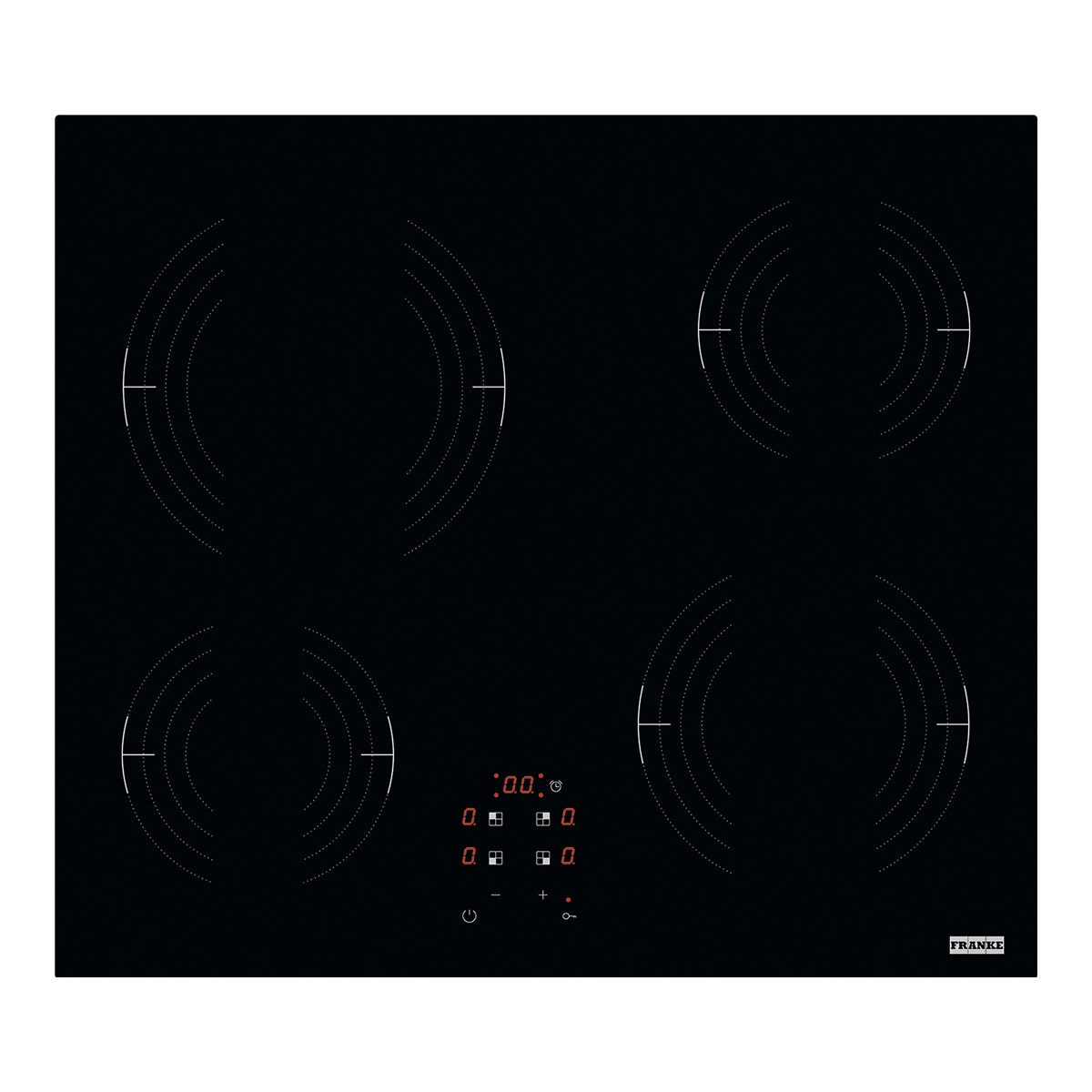 Franke – Placa vitrocerámica Franke 1080669349 con 4 zonas de cocción.