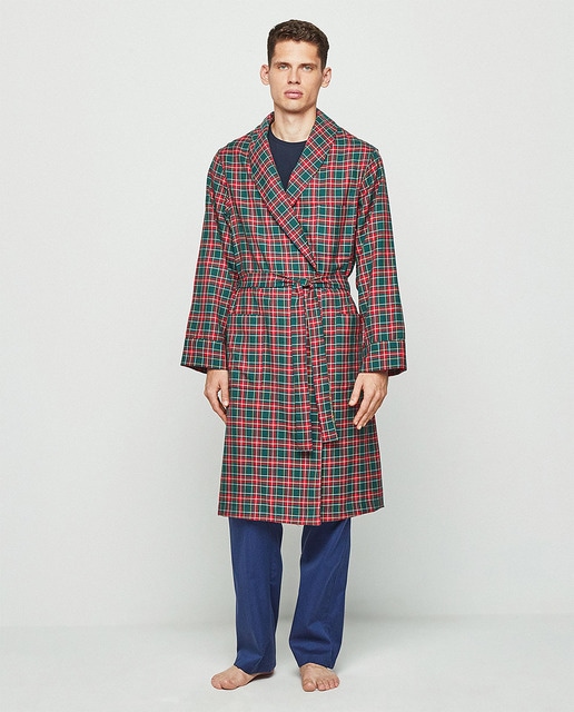 Men's checked flannel dressing gown · Men's fashion · El Corte Inglés