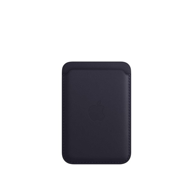Cartera de piel color tinta con MagSafe para el iPhone