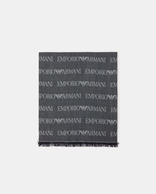Men's all-over logo foulard