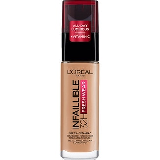 L'OREAL Paris Infalible 24h Fresh Wear Make-up SPF-25 + Vitamin C Ton 260, Soleil Dor