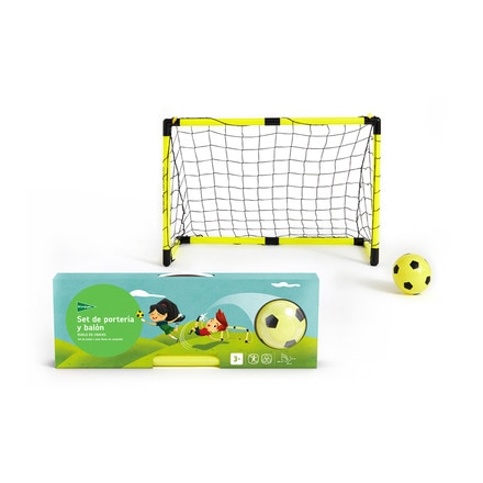 Set de portería y balón Duelo de cracks 