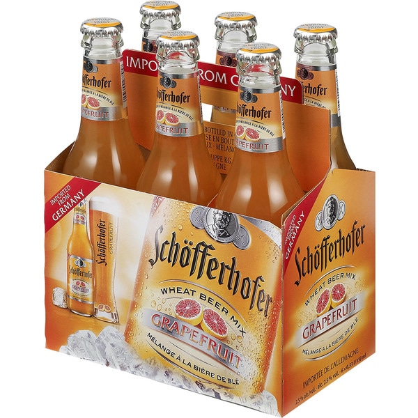 precios Schofferhofer Grapefruit Cerveza Rubia De Trigo Alemana Con Jugo De Pomelo Pack 6 Botellas 33 Cl en Hipercor