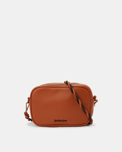 Small brown crossbody bag with plaited strap · Women's fashion · El