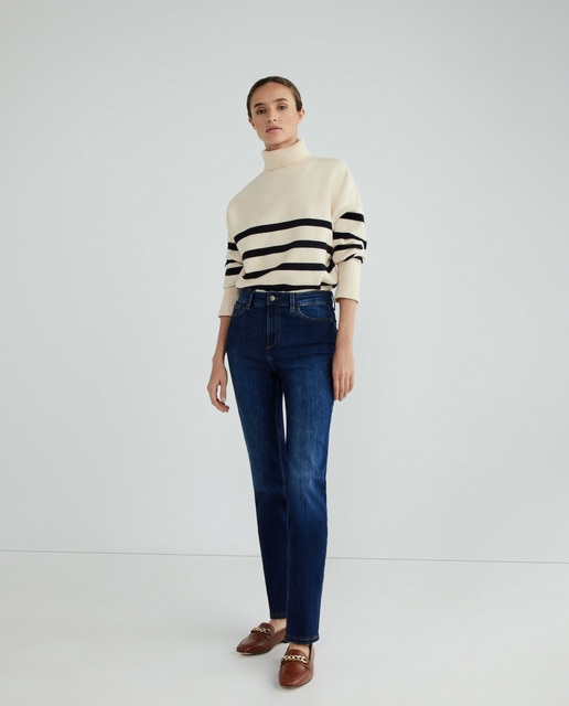 Pantalón vaquero semipitillo de mujer