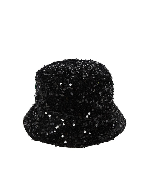 Gorro bucket de mujer con lentejuelas