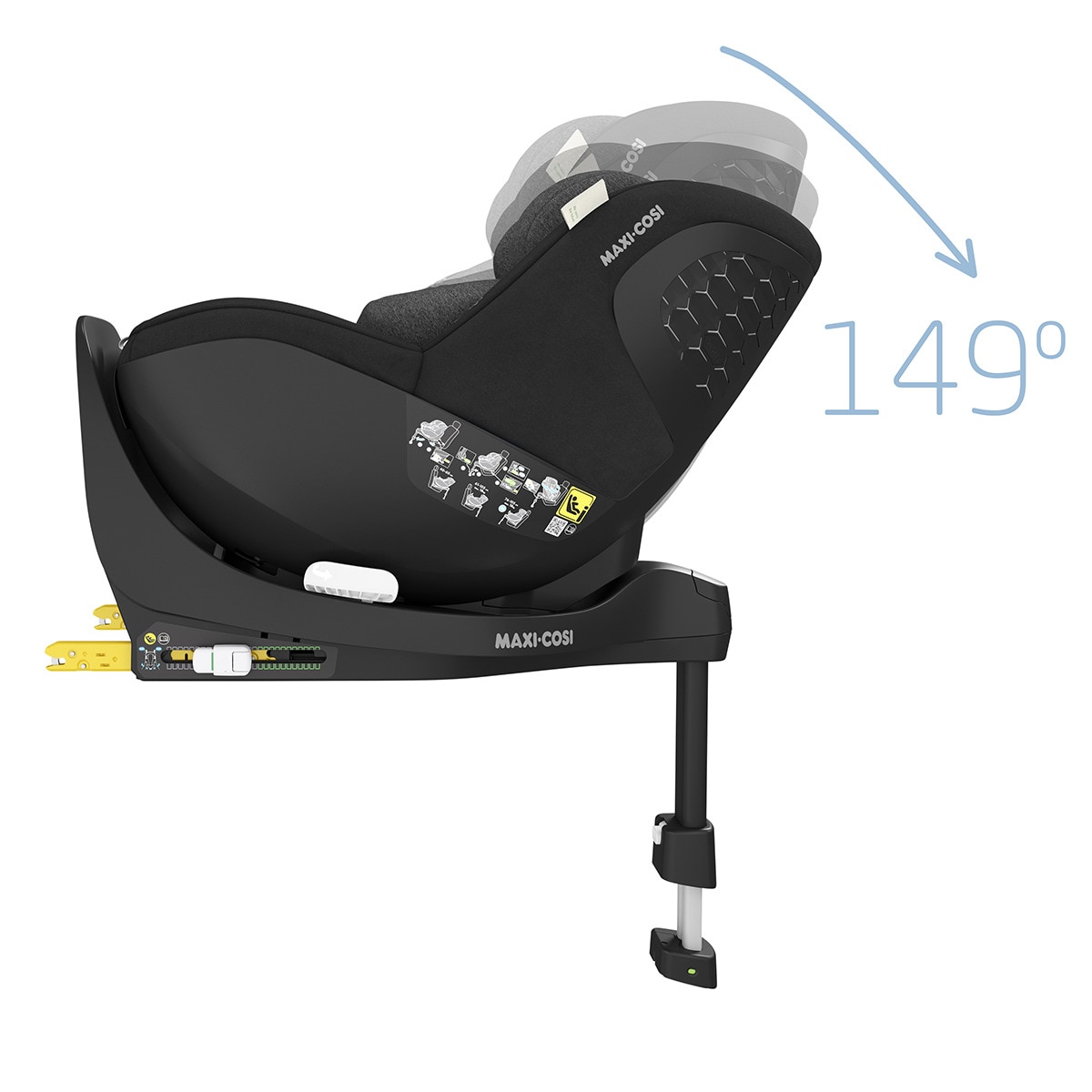 Cadeira Auto Giratória Mica Pro Eco Isofix i-Size, 40-105 cm Preto-20