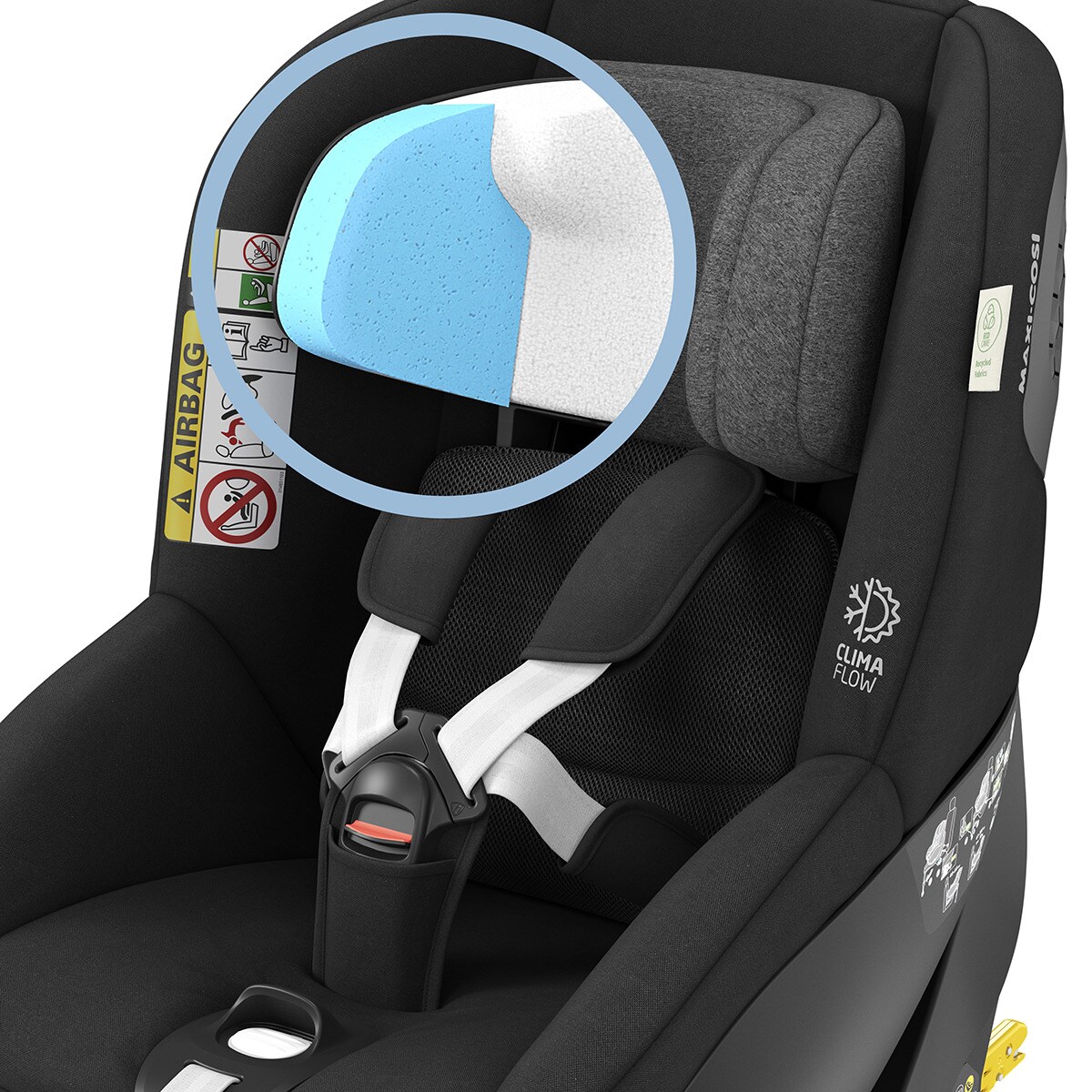 Cadeira Auto Giratória Mica Pro Eco Isofix i-Size, 40-105 cm Preto-16