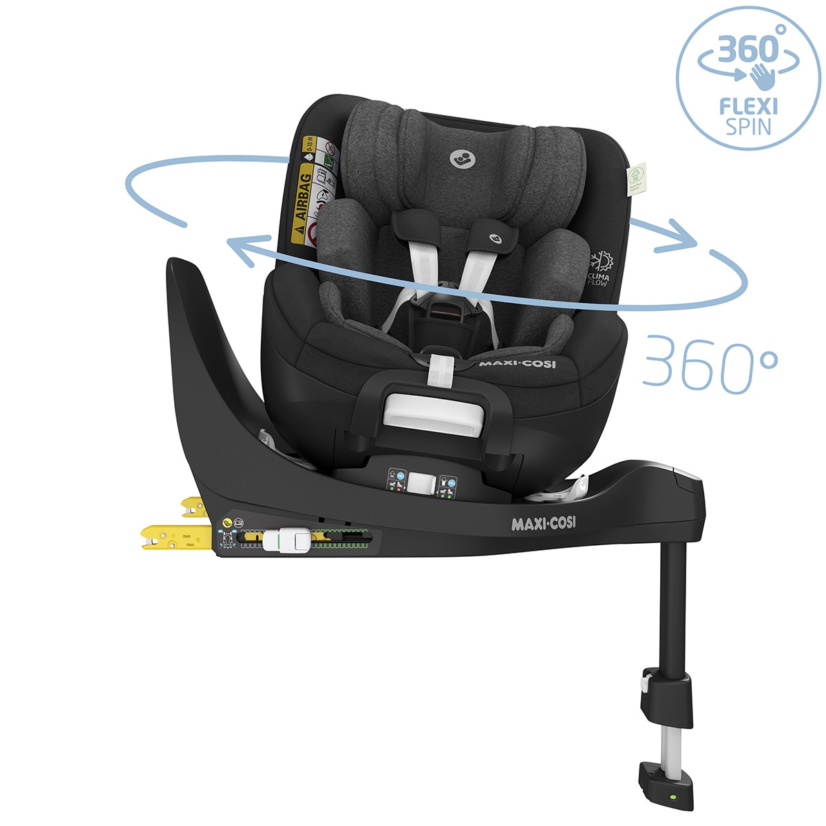 Cadeira Auto Giratória Mica Pro Eco Isofix i-Size, 40-105 cm Preto-9