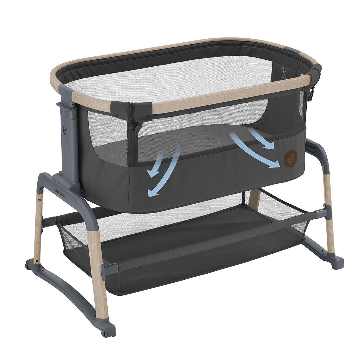 Mini-Berço de Co-Sleeping Iora Air Beyond Grey - Cinzento Cinzento-escuro-11