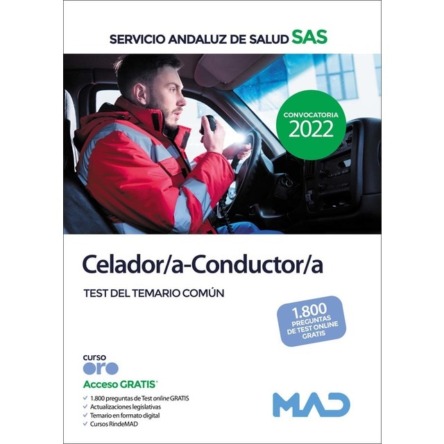 Celador/a-conductor/a del servicio andaluz de salud. Test del temario común