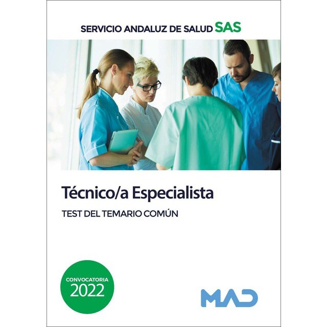 Técnico/a especialista del servicio andaluz de salud. Test del temario común