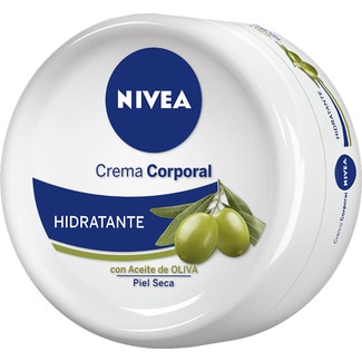 NIVEA crema corporal hidratante con aceite de oliva para piel seca tarro 300 ml