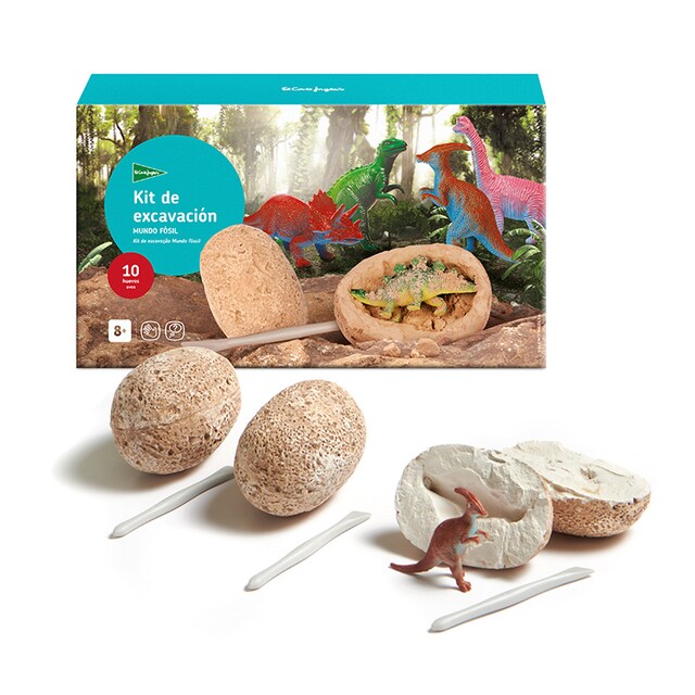 Kit de excavación con dinosaurios Mundo fo?sil El Corte Inglés