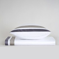Parure de draps avec drap de dessous en satin de coton égyptien mercerisé 300 fils Empire Bassols