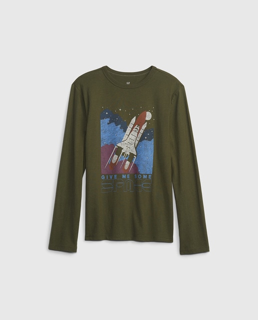 Camiseta de niño con cuello redondo
