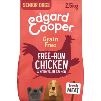 EDGARD&COOPER Grain Free dog food with chicken and salmon for senior dogs bag 2,5 kg
